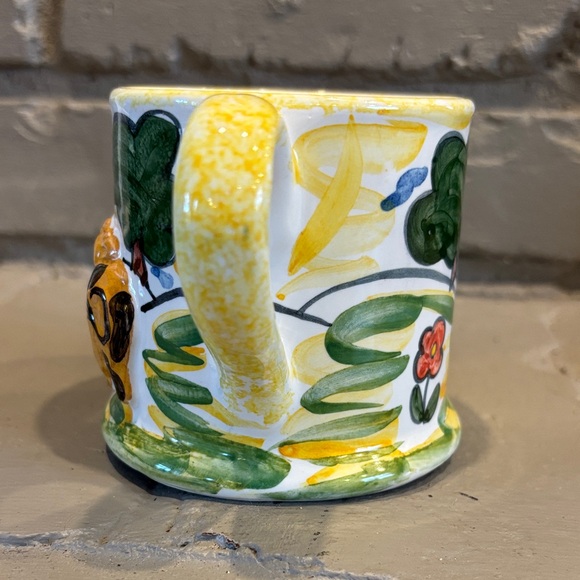 VTG Ann Marie Mace 3D Handcrafted Ceramic Old Macdonald Mug Signed & Dated April - Picture 2 of 7